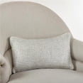 thumbnail image 1 of Saro Lifestyle Cassandra Collection Knitted Design Pillow Ivory 12" x 20" Small, 1 of 5
