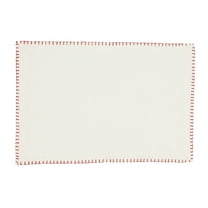 Saro Lifestyle Celena Collection Whip Stitched Design Cotton Placemat (Set of 4)
