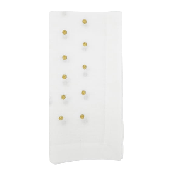 Saro Lifestyle Charming Polka Dot Table Napkin with Classic Design (Set of 4)