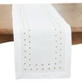 thumbnail image 1 of Saro Lifestyle Charming Polka Dot Table Runner with Classic Design, 1 of 1