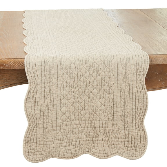 Saro Lifestyle Charming Quilted Table Runner