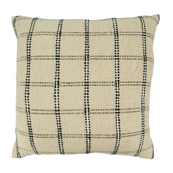 Saro Lifestyle Checkered Design Throw Pillow Cover