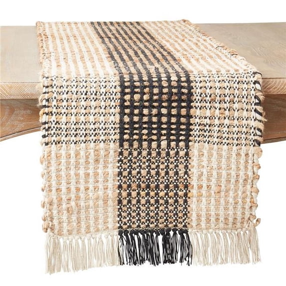 Saro Lifestyle Checkered Dinner Table Runner
