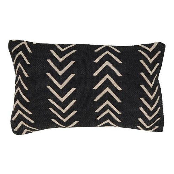 Saro Lifestyle Chevron Design Down Filled Throw Pillow