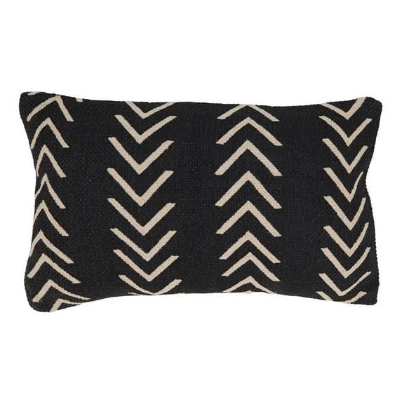 Saro Lifestyle Chevron Design Down Filled Throw Pillow
