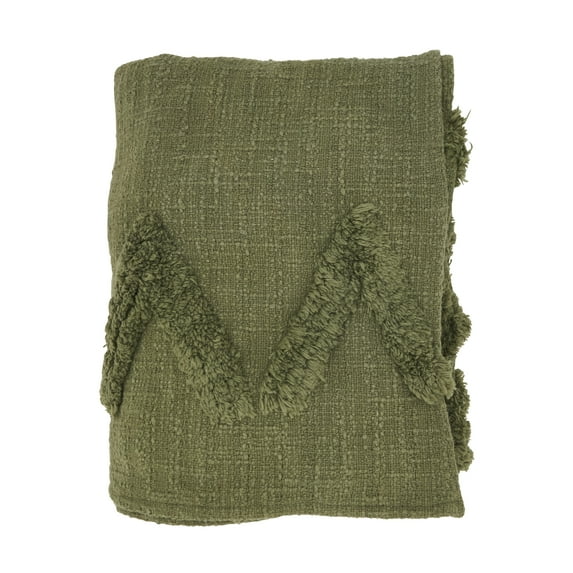 Saro Lifestyle Chic Tufted Textured Throw