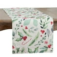 thumbnail image 1 of Saro Lifestyle Christmas Foliage and Candy Canes Table Runner, 1 of 1