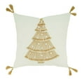 thumbnail image 1 of Saro Lifestyle Christmas Tree Design Down Filled Throw Pillow, 1 of 1