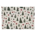 thumbnail image 1 of Saro Lifestyle Christmas Tree & Snowflakes Placemat (Set of 4), 1 of 4