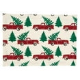 thumbnail image 1 of Saro Lifestyle Christmas Truck Placemat (Set of 4), 1 of 1