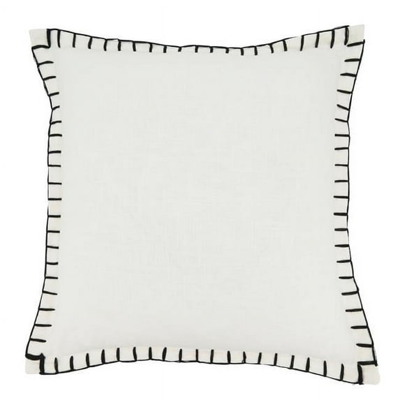 Saro Lifestyle Classic Charm Chunky Whip Stitch Throw Pillow Cover