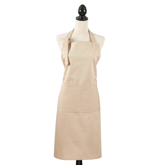 Saro Lifestyle Classic Cuisine Denim Pocket Apron Natural