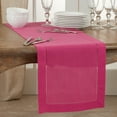 thumbnail image 1 of Saro Lifestyle Classic Hemstitch Border Table Runner 16"x120", 1 of 3