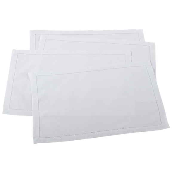 Saro Lifestyle Classic Hemstitch Design Placemat (Set of 4)