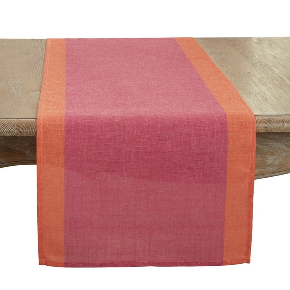 Saro Lifestyle Color-Blocked Edge Table Runner