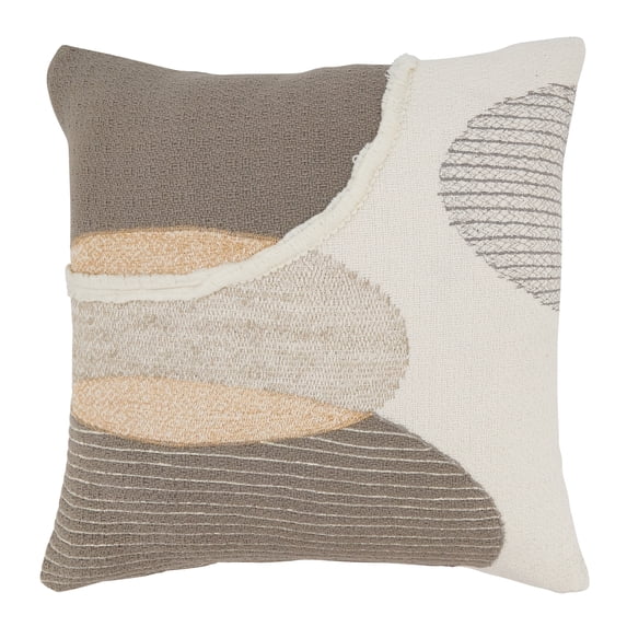 Saro Lifestyle Colorful Geometric Play Throw Pillow Cover