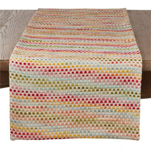 Saro Lifestyle Confetti Style Woven Table Runner