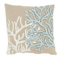 thumbnail image 1 of Saro Lifestyle Coral Haven Down Filled Throw Pillow, 1 of 1