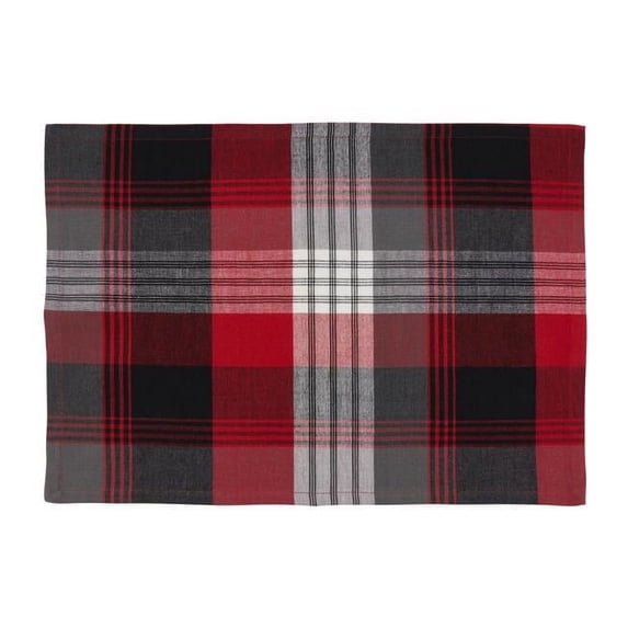 Saro Lifestyle Cotton Plaid Design Placemat (Set of 4)