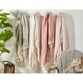 thumbnail image 1 of Saro Lifestyle Cotton Throw Blanket with Diamond Weave Design Pink, 1 of 5