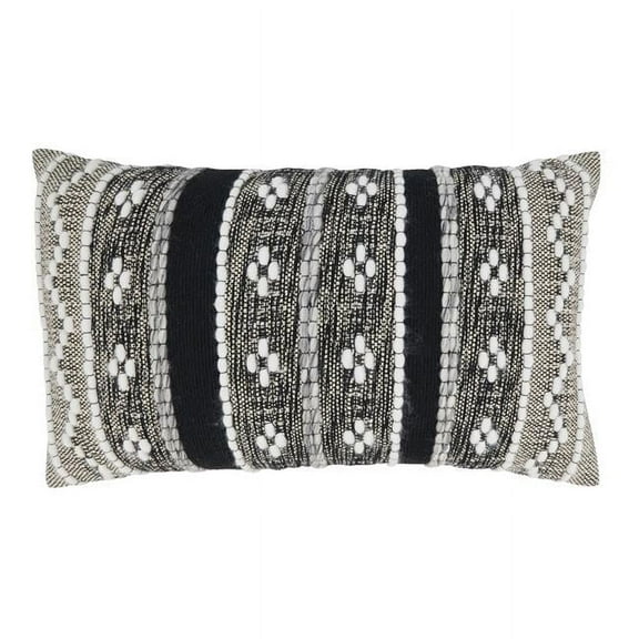 Saro Lifestyle Crafted Multi-Pattern Throw Pillow Cover