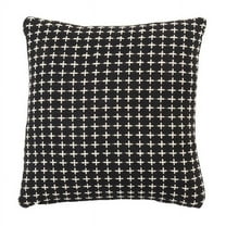 Saro Lifestyle Cross Thread Design Poly Filled Throw Pillow