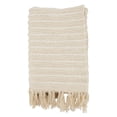 thumbnail image 1 of Saro Lifestyle Cuddle Up Chunky Stripe Throw Blanket, 1 of 4