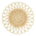thumbnail image 1 of Saro Lifestyle Cutwork Design Rattan Placemat (Set of 4), 1 of 4