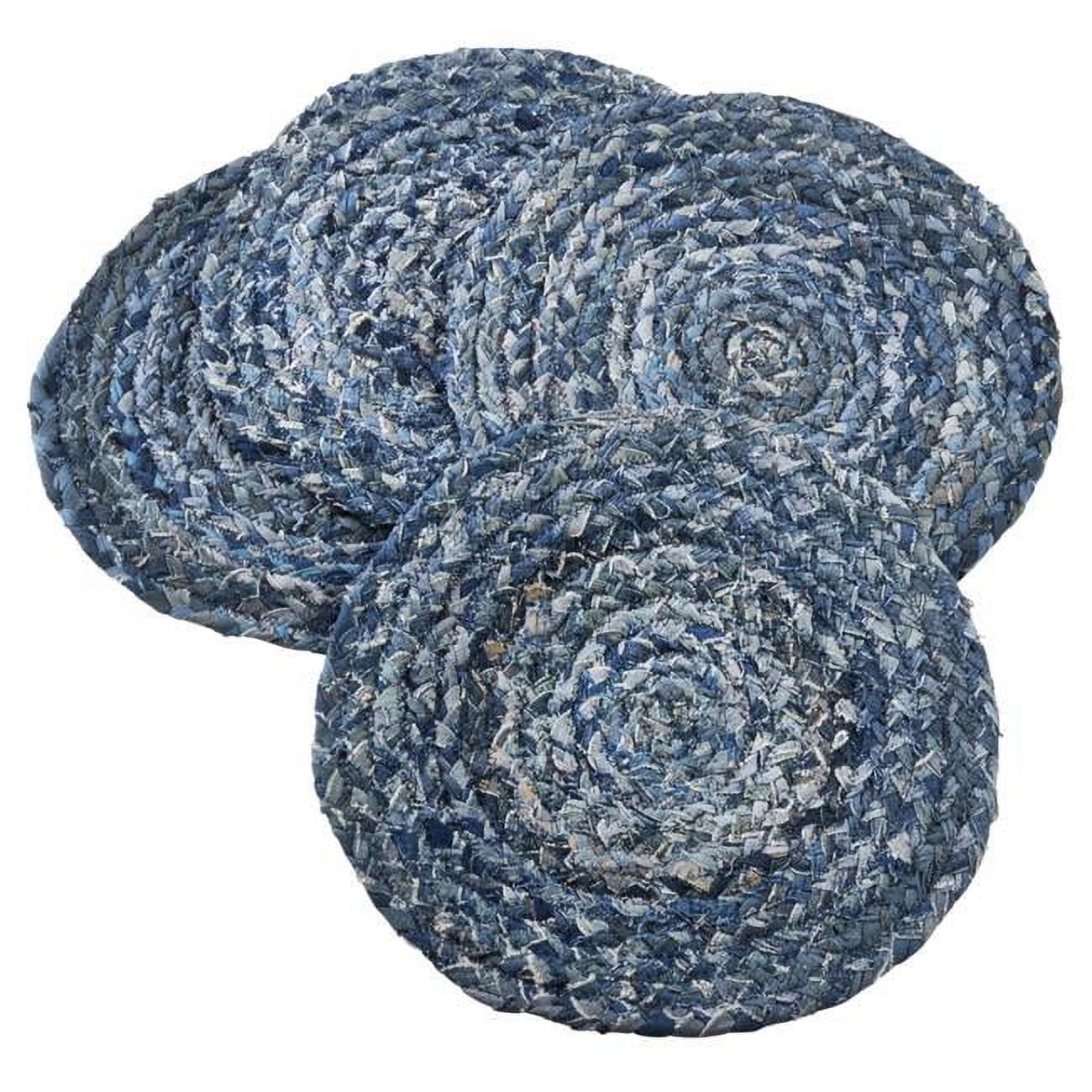 Saro Lifestyle Denim Chindi Placemat (Set of 4)