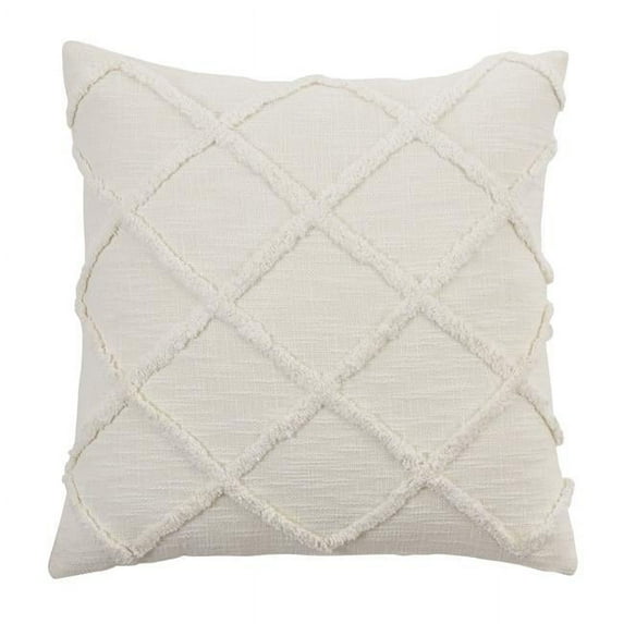 Saro Lifestyle Diamond Tufted Poly Filled Throw Pillow