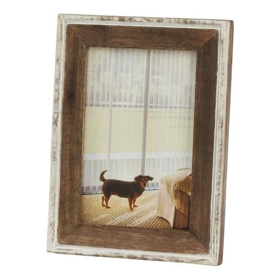 Saro Lifestyle Distressed Wooden Design Picture Frame 5x7