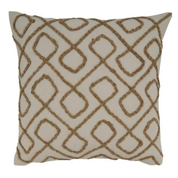 Saro Lifestyle Dori Embroidered Down Filled Throw Pillow