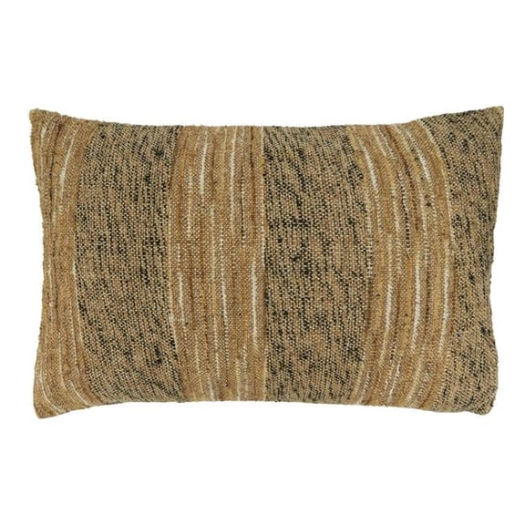 Saro Lifestyle Down Filled Striped Throw Pillow