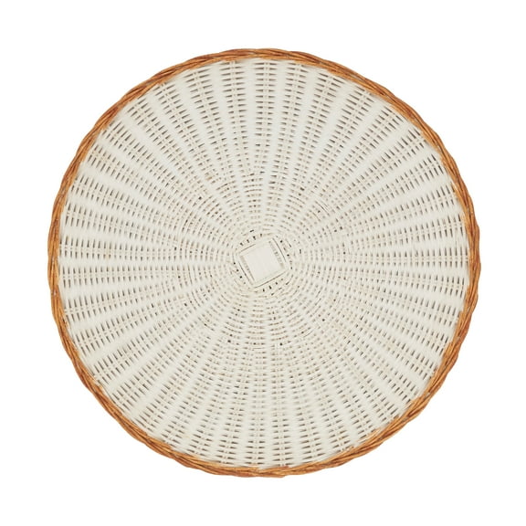Saro Lifestyle Earthy Blend Tow-Tone Rattan Placemat (Set of 4)