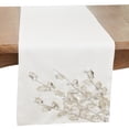 thumbnail image 1 of Saro Lifestyle Elegant Charm Poinsettia Branch Table Runner, 1 of 1