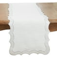 thumbnail image 1 of Saro Lifestyle Elegant Scallop Edge Table Runner, 1 of 1