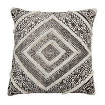 Saro Lifestyle Embellished Diamond Throw Pillow Cover