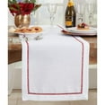thumbnail image 1 of Saro Lifestyle Embroidered Border Design Table Runner, 1 of 1