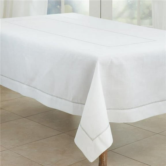 Saro Lifestyle Embroidered Border Design Tablecloth