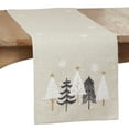 thumbnail image 1 of Saro Lifestyle Embroidered Christmas Trees Table Runner, 1 of 1