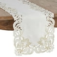 thumbnail image 1 of Saro Lifestyle Embroidered Cupid Design Table Runner, 1 of 5