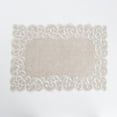 thumbnail image 1 of Saro Lifestyle Embroidered Design Linen Blend Table Runner or Topper or Placemats (set of 4) natural-topper 34" x 34" Single, 1 of 5