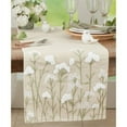 thumbnail image 1 of Saro Lifestyle Embroidered Flowers Table Runner, 1 of 1