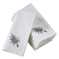 thumbnail image 1 of Saro Lifestyle Embroidered Lavender Hemstitched Napkin (Set of 6), 1 of 2