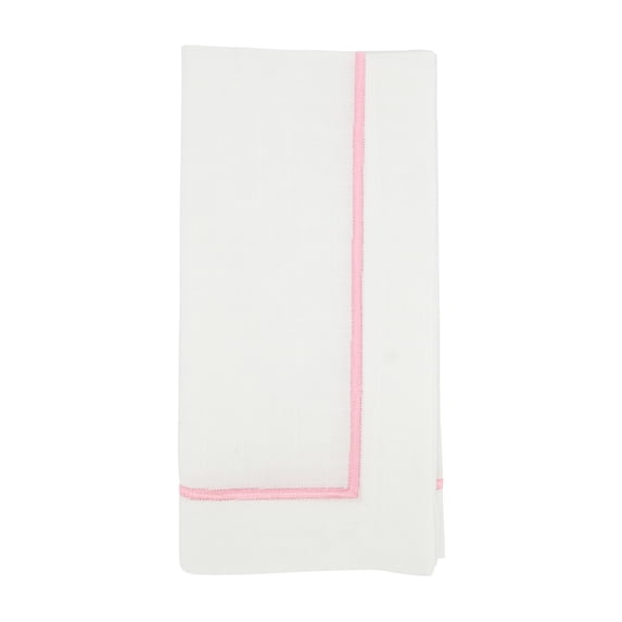 Saro Lifestyle Embroidered Line Design Napkin (Set of 4)