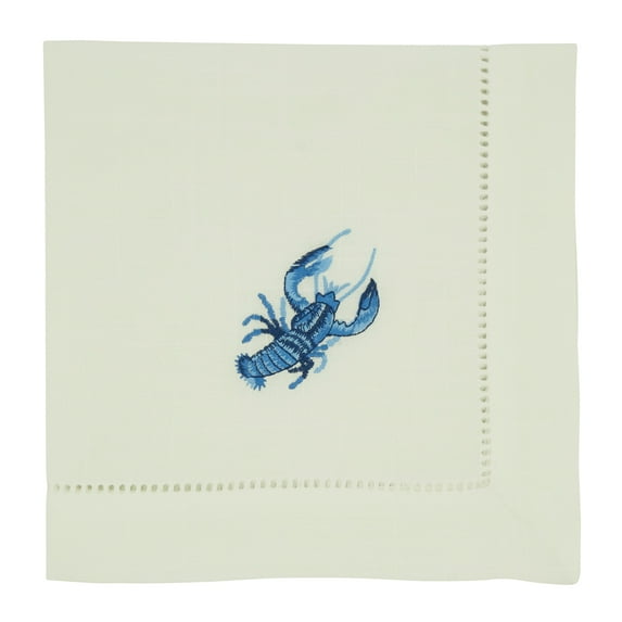 Saro Lifestyle Embroidered Lobster Table Napkin (Set of 4)