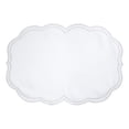 thumbnail image 1 of Saro Lifestyle Embroidered Polka Dot Placemat w/ Scallop Edge (Set of 4) Set of 4 - Silver, 1 of 5