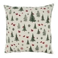 thumbnail image 1 of Saro Lifestyle Evergreen Elegance Christmas Trees Poly Filled Throw Pillow, 1 of 3