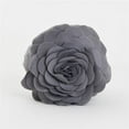 thumbnail image 1 of Saro Lifestyle FT095.ST16R 16 in. Rose Flower Design Poly Filled Throw Pillow, Slate, 1 of 3