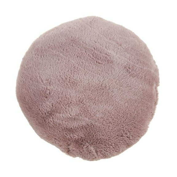 Saro Lifestyle Faux Rabbit Fur Throw Pillow